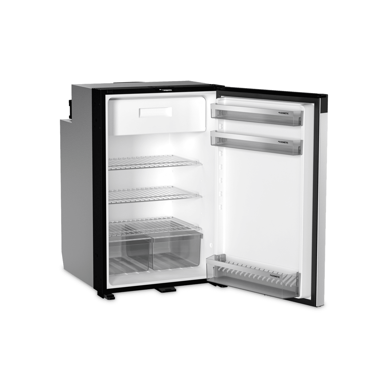 Réfrigérateur à compresseur, 126 l, façade en acier inoxydable
